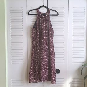 Loft, size 12, Navy/Salmon/White